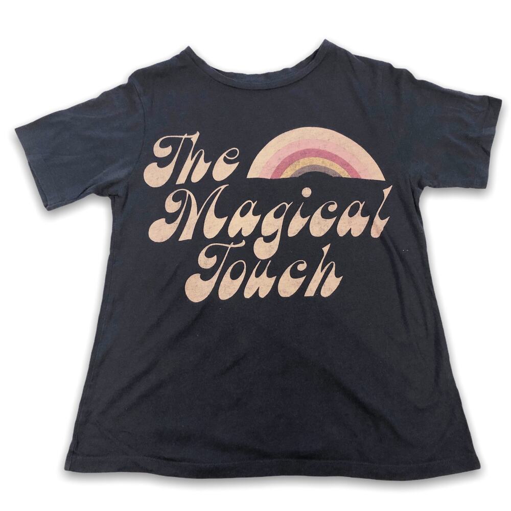Pull & Bear The Magical Touch Rainbow Graphic T-Shirt Women's Size Small